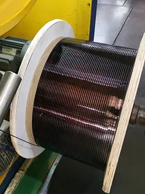 enameled flat copper wire